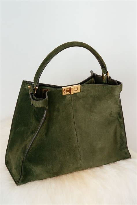 fendi peekaboo x lite green|fendi peekaboo x lite large.